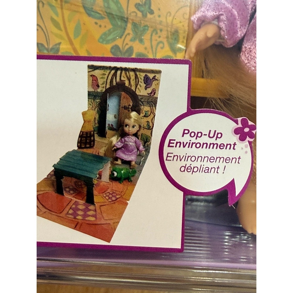 NWT Disney Animators Collection Rapunzel Tangled Mini Doll Play Set Purple Case - Picture 8 of 8
